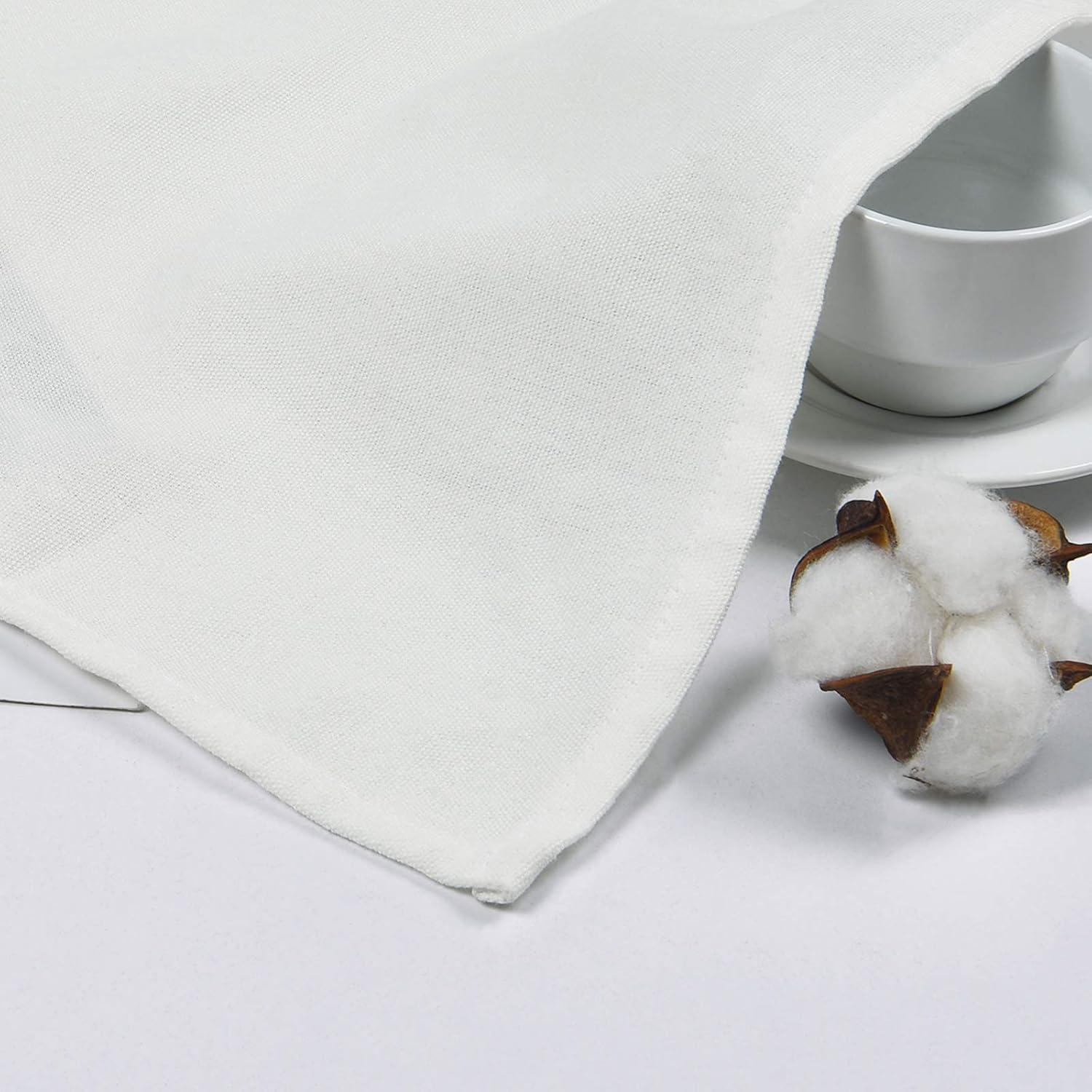 imageASPMIZ Farmhouse Cotton Blend Curtains Rustic Country Color Block Curtain Panels Boho Button Rod Pocket Window Drapes for Bedroom Living Room Decor Set of 2 Panels Linen Color 52 x 84 Inch LengthLinen Color