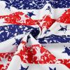 image4th of July Tablecloth Stars and Stripes Table Cloth Patriotic American Celebration Table Cover for Outdoor Party Holiday Dining Room Kitchen Decoration Red and Blue Rectangular 60 x 120 inch