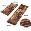 imageASPMIZ 2 Pieces Farmhouse Kitchen Rugs Non Slip Rustic Lodge Bear Moose Deer Kitchen Mats Cushioned Anti Fatigue Brown Washable Kitchen Floor Mats for in Front of Sink 18 x 48  18 x 3018 x 30  18 x 48