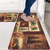 imageASPMIZ 2 Pieces Farmhouse Kitchen Rugs Non Slip Rustic Lodge Bear Moose Deer Kitchen Mats Cushioned Anti Fatigue Brown Washable Kitchen Floor Mats for in Front of Sink 18 x 48  18 x 3018 x 30  18 x 48