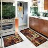 imageASPMIZ 2 Pieces Farmhouse Kitchen Rugs Non Slip Rustic Lodge Bear Moose Deer Kitchen Mats Cushioned Anti Fatigue Brown Washable Kitchen Floor Mats for in Front of Sink 18 x 48  18 x 3018 x 30  18 x 48