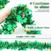 imageASPMIZ 33 FT St Patricks Day Garland Gold Green Hat Shamrock Garland Decor Shiny Tinsel Garland St Patricks Day Decorations for Home Indoor Outdoor Metallic Clover Garland for Irish Party Decor