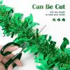 imageASPMIZ 33 FT St Patricks Day Garland Gold Green Hat Shamrock Garland Decor Shiny Tinsel Garland St Patricks Day Decorations for Home Indoor Outdoor Metallic Clover Garland for Irish Party Decor