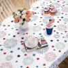 imageASPMIZ 4th of July Stars Tablecloth Fourth of July Patriotic Decoration 60 x 84 inch Polyester Tablecloth Patriotic Stars Table Cloth for Fourth of July Decorations