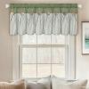 imageASPMIZ Cotton Linen Farmhouse Curtains Boho Rustic Button Curtain Linen Window Curtain Panels Green Stripe Country Curtains for Living Room Bedroom Back Tab Window Drapes 52 x 84 Inch 2 PanelsGreengreen