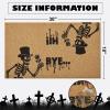 imageASPMIZ Halloween Door Mat Skull Coir Doormat Non Slip Skeleton Front Door Mat Outside Entrance Funny Welcome Mats Entryway Rug for OutdoorIndoor Halloween Decorations 18quot x 30quotCoir