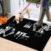 imageASPMIZ Halloween Door Mat Skull Coir Doormat Non Slip Skeleton Front Door Mat Outside Entrance Funny Welcome Mats Entryway Rug for OutdoorIndoor Halloween Decorations 18quot x 30quotFelt and Rubber