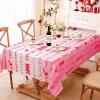 imageASPMIZ Happy Valentines Day Tablecloth Rectangle 60quotx 84quot Sweet Love Table Cloth Romantic Pink Tablecloths Waterproof Spillproof Table Cover for Valentines Day Wedding Dinner Party Decoration