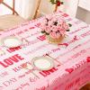 imageASPMIZ Happy Valentines Day Tablecloth Rectangle 60quotx 84quot Sweet Love Table Cloth Romantic Pink Tablecloths Waterproof Spillproof Table Cover for Valentines Day Wedding Dinner Party Decoration