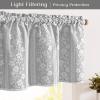 imageASPMIZ Linen Curtains for Bedroom Double Layered Boho Curtain for Living Room Farmhouse Curtain 84 Inch Length 2 Panels Set Rustic Curtains ampamp Drapes Rod Pocket with Tiebacks 52 x 84 Inch BeigeGrey