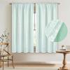 imageASPMIZ Linen Curtains for Bedroom Double Layered Boho Curtain for Living Room Farmhouse Curtain 84 Inch Length 2 Panels Set Rustic Curtains ampamp Drapes Rod Pocket with Tiebacks 52 x 84 Inch BeigeLight Green