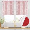 imageASPMIZ Linen Curtains for Bedroom Double Layered Boho Curtain for Living Room Farmhouse Curtain 84 Inch Length 2 Panels Set Rustic Curtains ampamp Drapes Rod Pocket with Tiebacks 52 x 84 Inch BeigeRed