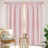 imageASPMIZ Linen Curtains for Bedroom Double Layered Boho Curtain for Living Room Farmhouse Curtain 84 Inch Length 2 Panels Set Rustic Curtains ampamp Drapes Rod Pocket with Tiebacks 52 x 84 Inch BeigeRed