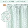 imageASPMIZ Linen Curtains for Bedroom Double Layered Boho Curtain for Living Room Farmhouse Curtain 84 Inch Length 2 Panels Set Rustic Curtains ampamp Drapes Rod Pocket with Tiebacks 52 x 84 Inch BeigeLight Green