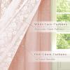 imageASPMIZ Linen Curtains for Bedroom Double Layered Boho Curtain for Living Room Farmhouse Curtain 84 Inch Length 2 Panels Set Rustic Curtains ampamp Drapes Rod Pocket with Tiebacks 52 x 84 Inch BeigePink