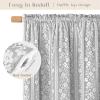 imageASPMIZ Linen Curtains for Bedroom Double Layered Boho Curtain for Living Room Farmhouse Curtain 84 Inch Length 2 Panels Set Rustic Curtains ampamp Drapes Rod Pocket with Tiebacks 52 x 84 Inch BeigeGrey