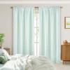 imageASPMIZ Linen Curtains for Bedroom Double Layered Boho Curtain for Living Room Farmhouse Curtain 84 Inch Length 2 Panels Set Rustic Curtains ampamp Drapes Rod Pocket with Tiebacks 52 x 84 Inch BeigeLight Green