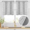 imageASPMIZ Linen Curtains for Bedroom Double Layered Boho Curtain for Living Room Farmhouse Curtain 84 Inch Length 2 Panels Set Rustic Curtains ampamp Drapes Rod Pocket with Tiebacks 52 x 84 Inch BeigeGrey