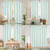 imageASPMIZ Linen Curtains for Bedroom Double Layered Boho Curtain for Living Room Farmhouse Curtain 84 Inch Length 2 Panels Set Rustic Curtains ampamp Drapes Rod Pocket with Tiebacks 52 x 84 Inch BeigeLight Green