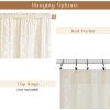 imageASPMIZ Linen Curtains for Bedroom Double Layered Boho Curtain for Living Room Farmhouse Curtain 84 Inch Length 2 Panels Set Rustic Curtains ampamp Drapes Rod Pocket with Tiebacks 52 x 84 Inch BeigeBeige