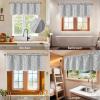 imageASPMIZ Linen Curtains for Bedroom Double Layered Boho Curtain for Living Room Farmhouse Curtain 84 Inch Length 2 Panels Set Rustic Curtains ampamp Drapes Rod Pocket with Tiebacks 52 x 84 Inch BeigeGrey