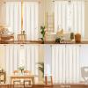 imageASPMIZ Linen Curtains for Bedroom Double Layered Boho Curtain for Living Room Farmhouse Curtain 84 Inch Length 2 Panels Set Rustic Curtains ampamp Drapes Rod Pocket with Tiebacks 52 x 84 Inch BeigeBeige