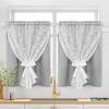 imageASPMIZ Linen Curtains for Bedroom Double Layered Boho Curtain for Living Room Farmhouse Curtain 84 Inch Length 2 Panels Set Rustic Curtains ampamp Drapes Rod Pocket with Tiebacks 52 x 84 Inch BeigeGrey
