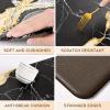 imageASPMIZ Marble Kitchen Mats for Floor 2 Piece Set Anti Fatigue Cushioned Kitchen Floor Mats Black Gold Marble Kitchen Rugs Non Slip PVC Waterproof Floor Mat for Kitchen 18quot x 30quot  18 x 4818 x 48  18 x 60