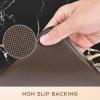 imageASPMIZ Marble Kitchen Mats for Floor 2 Piece Set Anti Fatigue Cushioned Kitchen Floor Mats Black Gold Marble Kitchen Rugs Non Slip PVC Waterproof Floor Mat for Kitchen 18quot x 30quot  18 x 4818 x 30  18 x 60
