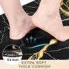imageASPMIZ Marble Kitchen Mats for Floor 2 Piece Set Anti Fatigue Cushioned Kitchen Floor Mats Black Gold Marble Kitchen Rugs Non Slip PVC Waterproof Floor Mat for Kitchen 18quot x 30quot  18 x 4818 x 30  18 x 48