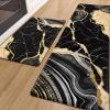 imageASPMIZ Marble Kitchen Mats for Floor 2 Piece Set Anti Fatigue Cushioned Kitchen Floor Mats Black Gold Marble Kitchen Rugs Non Slip PVC Waterproof Floor Mat for Kitchen 18quot x 30quot  18 x 4818 x 30  18 x 60