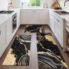 imageASPMIZ Marble Kitchen Mats for Floor 2 Piece Set Anti Fatigue Cushioned Kitchen Floor Mats Black Gold Marble Kitchen Rugs Non Slip PVC Waterproof Floor Mat for Kitchen 18quot x 30quot  18 x 4818 x 30  18 x 48  18 x 60