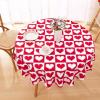 imageASPMIZ Mothers Day Tablecloth Square 55x55 Inch Red Gingham Tablecloth Love Hearts Table Cloth Waterproof Table Cover for Mothers Day Party Kitchen Dining Room Holiday Decor RedRed