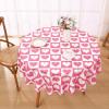 imageASPMIZ Mothers Day Tablecloth Square 55x55 Inch Red Gingham Tablecloth Love Hearts Table Cloth Waterproof Table Cover for Mothers Day Party Kitchen Dining Room Holiday Decor RedPink