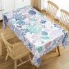 imageASPMIZ Sea Square Tablecloth 55quot x 55quot Waterproof Stainproof Spillproof Table Cloth Washable Polyester Beach Theme Table Cover Wrinkle Resistant for DiningPartyPicnicDecoration120 x 60 Rectangular