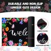 imageASPMIZ Spring Welcome Door Mat Floral Front Doormats Home Entrance Non Slip Doormat Rug with Rubber Backing Absorbent Flowers Areas Mats for Entrance Outside Patio Indoor Outdoor 18quot x 30quot
