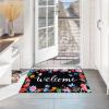 imageASPMIZ Spring Welcome Door Mat Floral Front Doormats Home Entrance Non Slip Doormat Rug with Rubber Backing Absorbent Flowers Areas Mats for Entrance Outside Patio Indoor Outdoor 18quot x 30quot