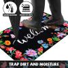 imageASPMIZ Spring Welcome Door Mat Floral Front Doormats Home Entrance Non Slip Doormat Rug with Rubber Backing Absorbent Flowers Areas Mats for Entrance Outside Patio Indoor Outdoor 18quot x 30quot