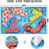 imageASPMIZ Summer Flip Flops Door Mat Beach Outdoor Doormat for Entryway Nautical Indoor Entrance Non Slip Doormat Rug with Rubber Backing Absorbent Ocean Areas Mats Outside Patio Home 18quot x 30quot