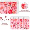 imageASPMIZ Valentines Curtains for Living Room Love Heart Tree Curtains for Bedroom Red Valentines Curtains 84 Inch Length 2 Panels Set Rod Pocket Window Curtains 52quot W x 84quot L