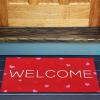 imageASPMIZ Valentines Day Area Rug Doormat Valentines Day Red Door Mat with Non Slip Backing Valentines Welcome Indoor Outdoor Entrance Mats Red Heart Welocme Doormat Home Decor 18 x 30 Inch