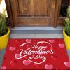 imageASPMIZ Valentines Day Door Mat Outdoor Romantic Red Heart Doormat Non Slip Decorative Love Area Rug Entrance Mat Indoor Outdoor Floor Mat for Entryway Patio Valentines Home Decors 17 x 30 Inches