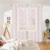 imageASPMIZ Valentines Day Sheer Curtains 52quotW x 84quotL White with Red Heart Foil Print Rod Pocket Living Room Bedroom