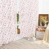 imageASPMIZ Valentines Day Sheer Curtains 52quotW x 84quotL White with Red Heart Foil Print Rod Pocket Living Room Bedroom