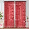 imageASPMIZ Valentines Day Sheer Curtains 84 Inch Length 2 Panels Set Shining Red Love Heart Curtains for Living Room Romantic Sheer Curtain for Bedroom Dining Room Rod Pocket Gifts52quotW x 84quotL Red