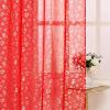 imageASPMIZ Valentines Day Sheer Curtains Silver Heart Foil Print 52quotW x 84quotL 2 Panels Rod Pocket Love Hearts Living Room Indoor Valentines Day Theme