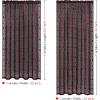 imageASPMIZ Valentines Day Sheer Curtains for Living Room Shining Red Love Heart Curtains 84 Inch Length 2 Panels Set Romantic Black Sheer Curtain for Bedroom Dining Room Rod Pocket 52quot W x 84quot L