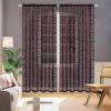 imageASPMIZ Valentines Day Sheer Curtains for Living Room Shining Red Love Heart Curtains 84 Inch Length 2 Panels Set Romantic Black Sheer Curtain for Bedroom Dining Room Rod Pocket 52quot W x 84quot L