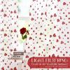 imageASPMIZ Valentines Day Sheer Curtains for Living Room Shining Red Love Heart Curtains 84 Inch Length 2 Panels Set Romantic Sheer Curtain for Bedroom Dining Room Rod Pocket 52quot W x 84quot L White