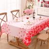 imageASPMIZ Valentines Day Tablecloth Round 60 Inch Falling Love Heart Table Cloth Washable Waterproof Wrinkle Resistant Pink Red Heart Table Cover for Valentines Day Wedding Dinner Party DecorationPink Red